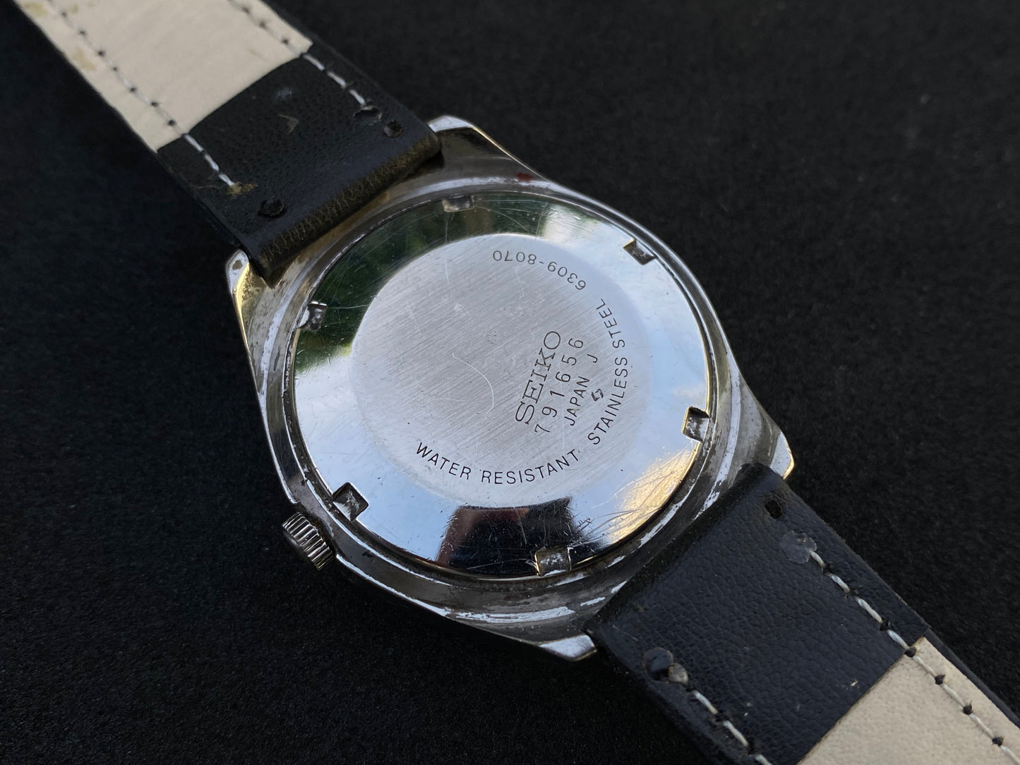 Seiko Automatic Leather Strap - Silver Dial