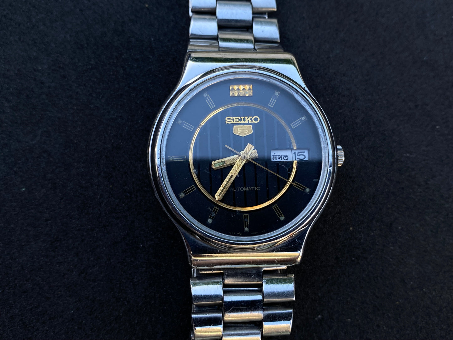 Seiko Automatic Metal Bracelet - Black Dial