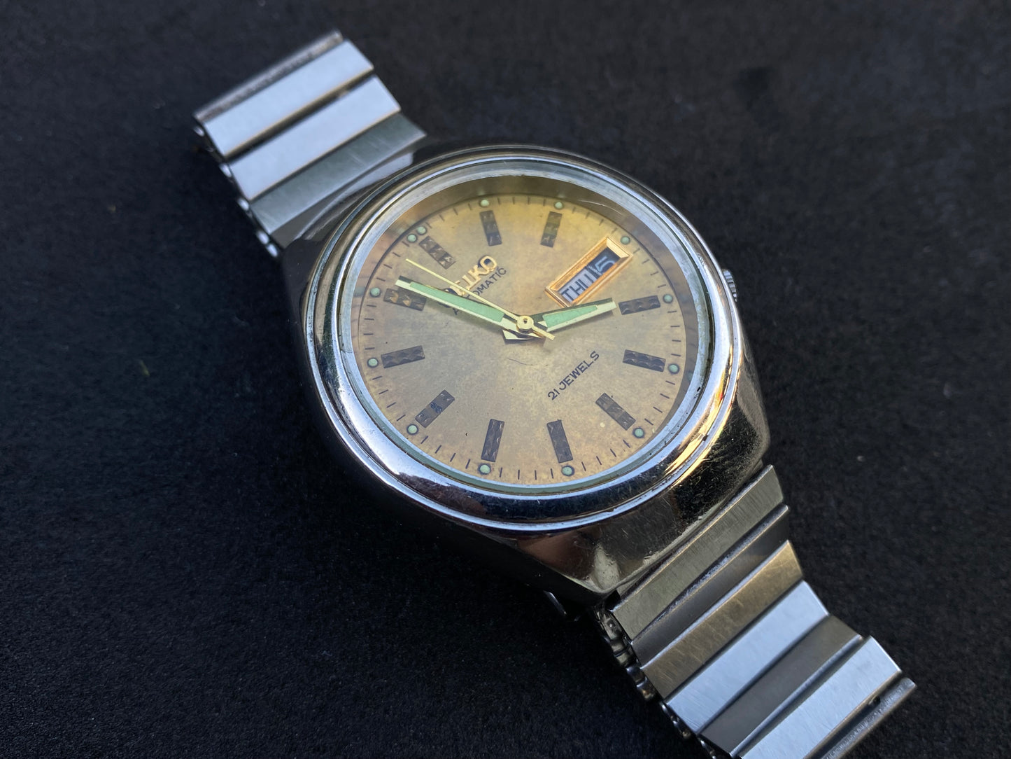 Seiko Automatic Metal Bracelet - Gold Dial