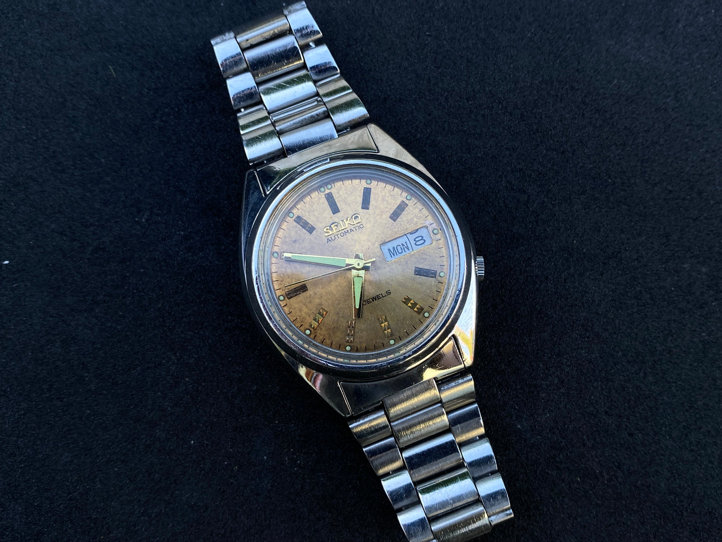 Seiko Automatic Metal Bracelet - Gold Vintage Dial