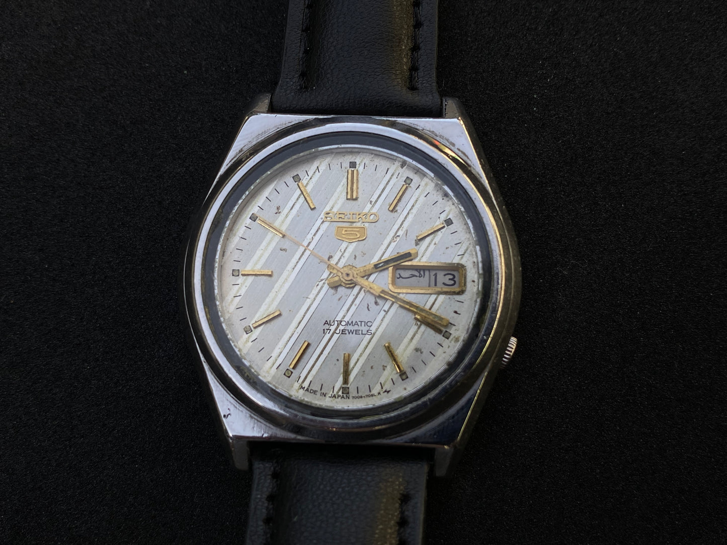 Seiko Automatic Leather Strap - White Dial
