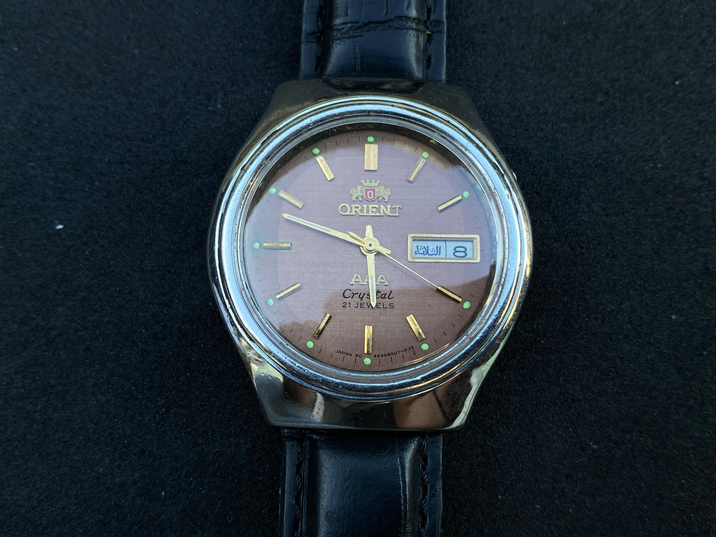 Orient Crystal Automatic Watch - Brown Dial