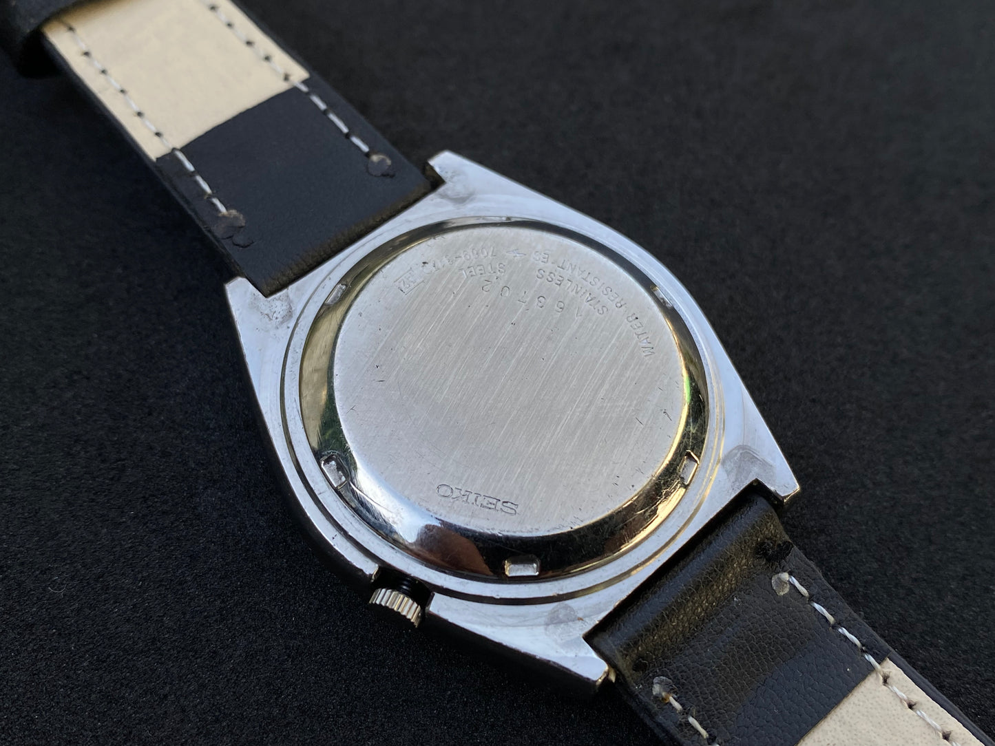 Seiko Automatic Leather Strap - White Dial