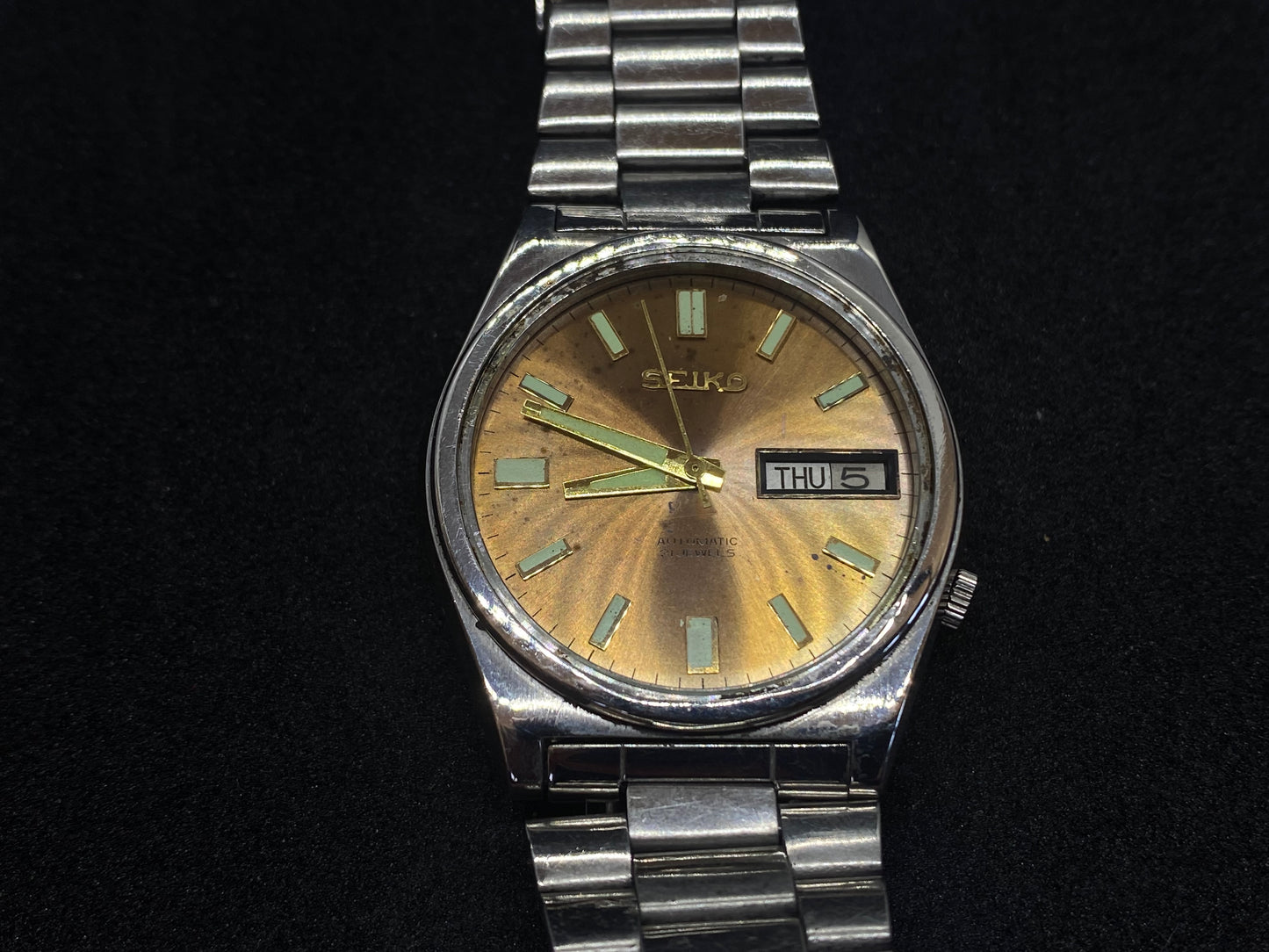 Seiko Mechanical Automatic - Gold Sunburst Dial