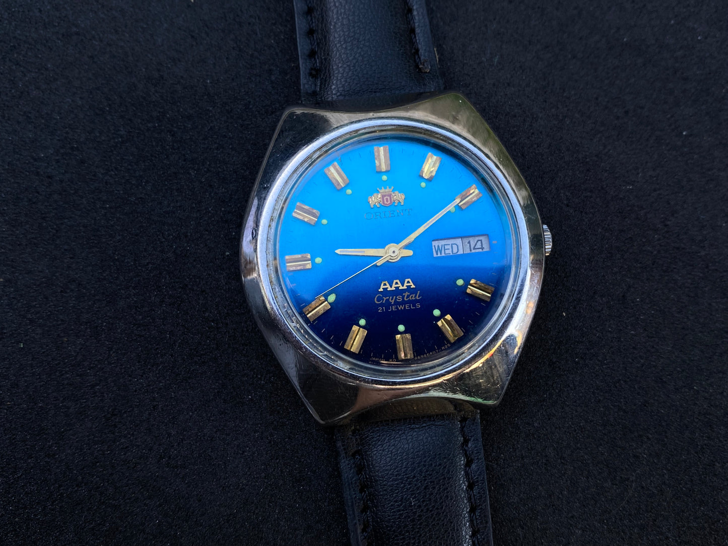 Orient Crystal Automatic Watch - Blue Gradient Dial