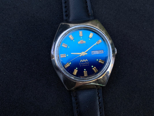 Orient Crystal Automatic Watch - Blue Gradient Dial