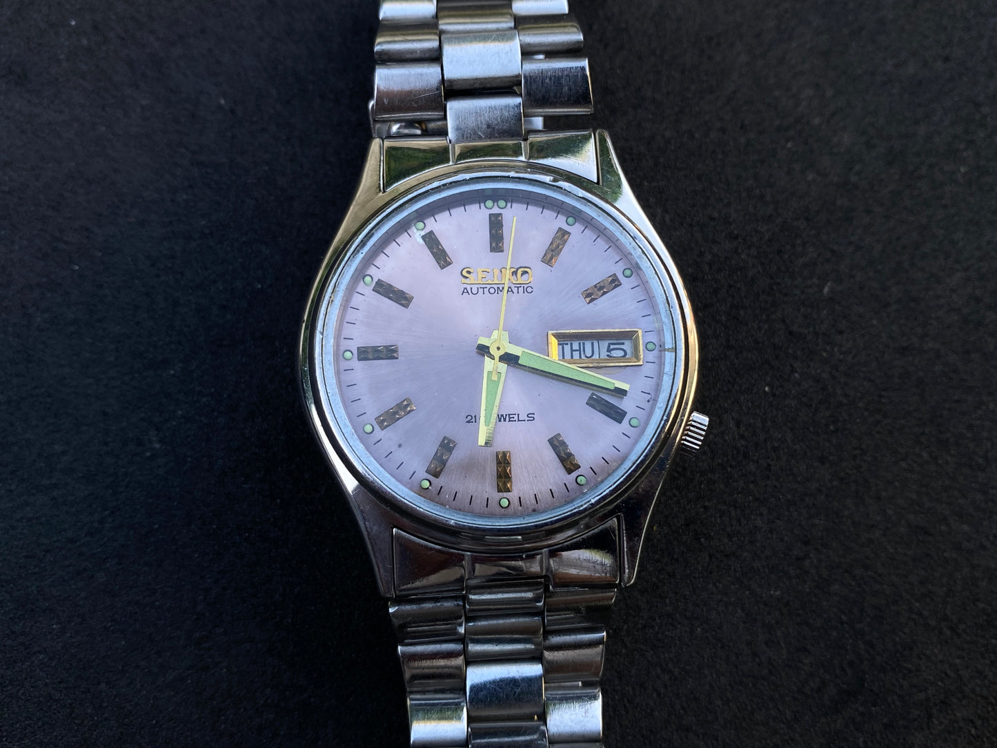 Seiko Automatic Metal Bracelet - Silver Patina dial