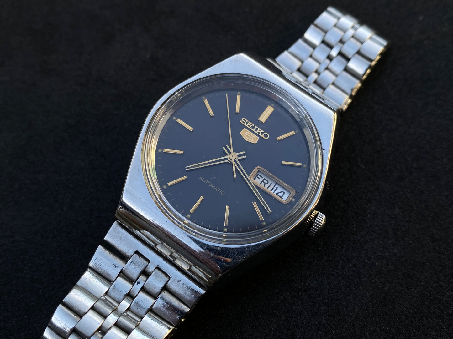 Seiko Automatic Metal Bracelet - Black Dial