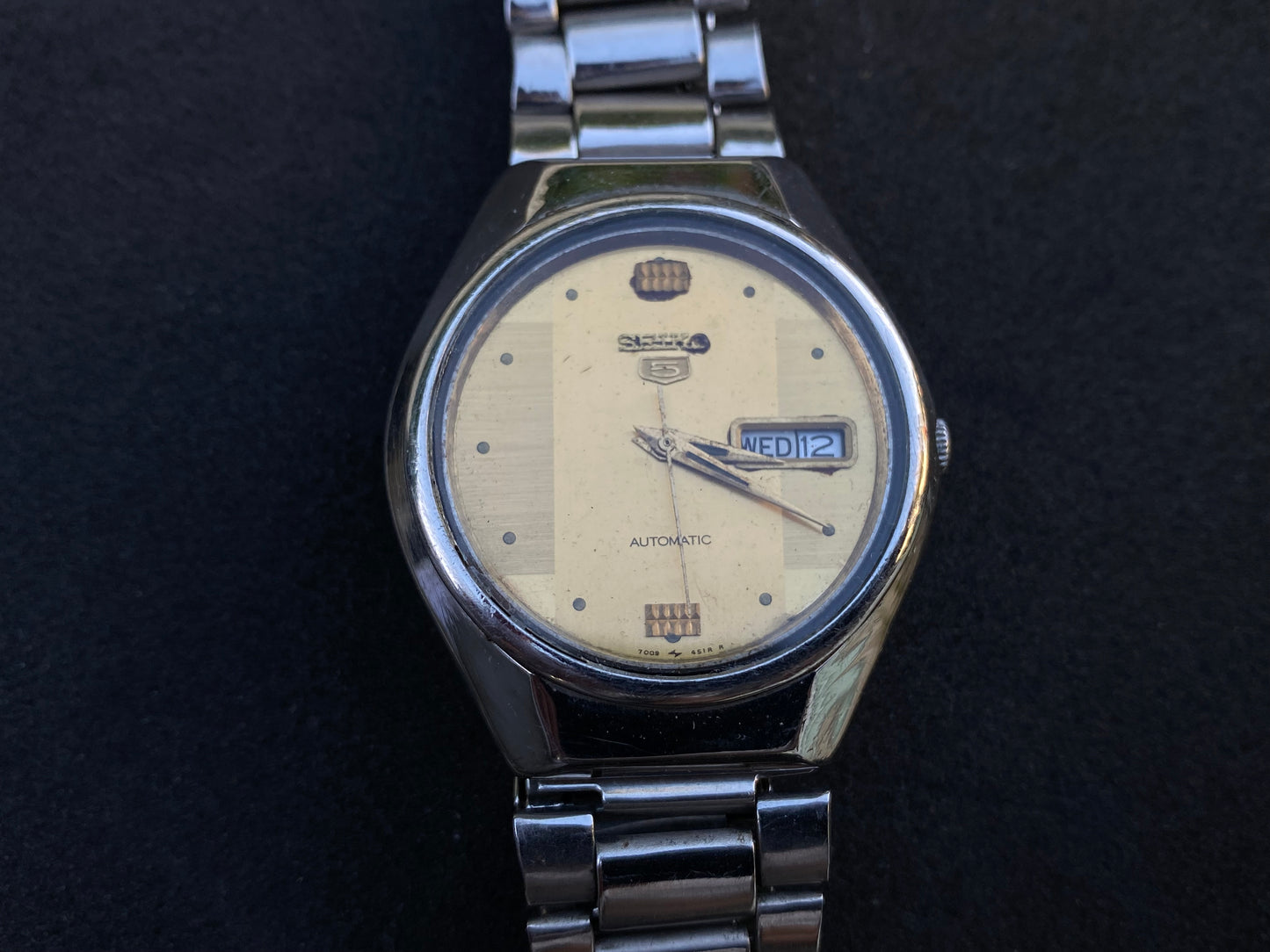 Seiko Automatic Metal Bracelet - Gold Dial