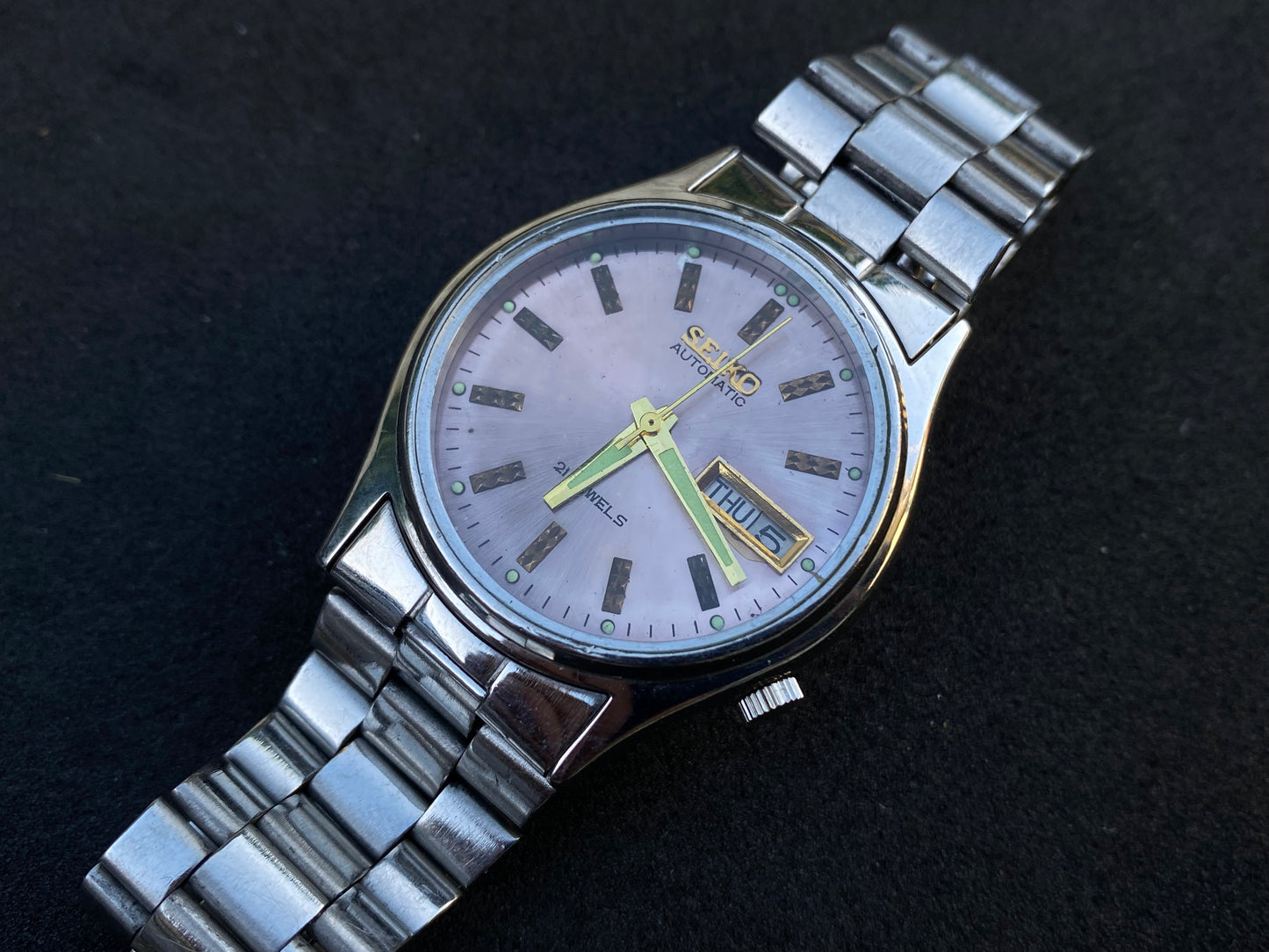 Seiko Automatic Metal Bracelet - Silver Patina dial