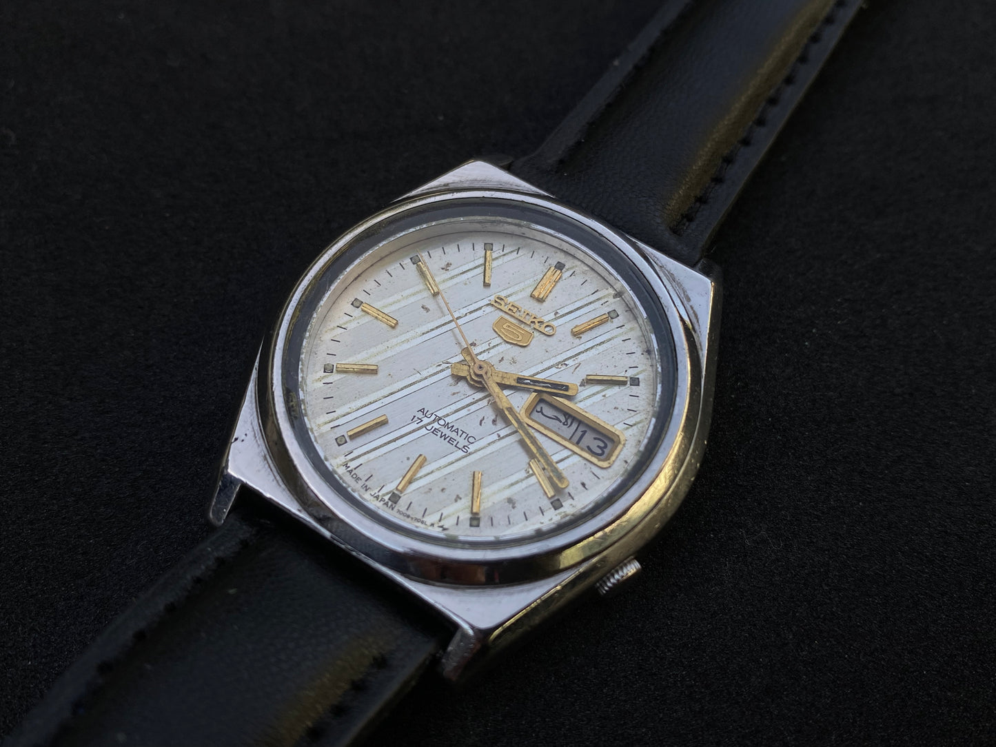 Seiko Automatic Leather Strap - White Dial