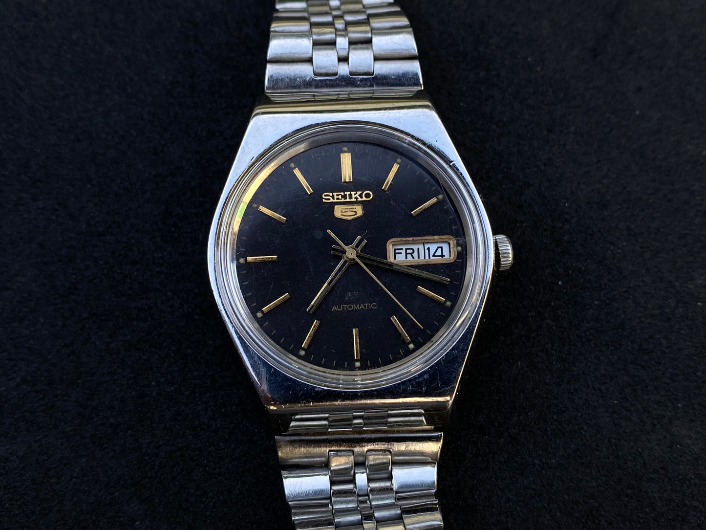 Seiko Automatic Metal Bracelet - Black Dial