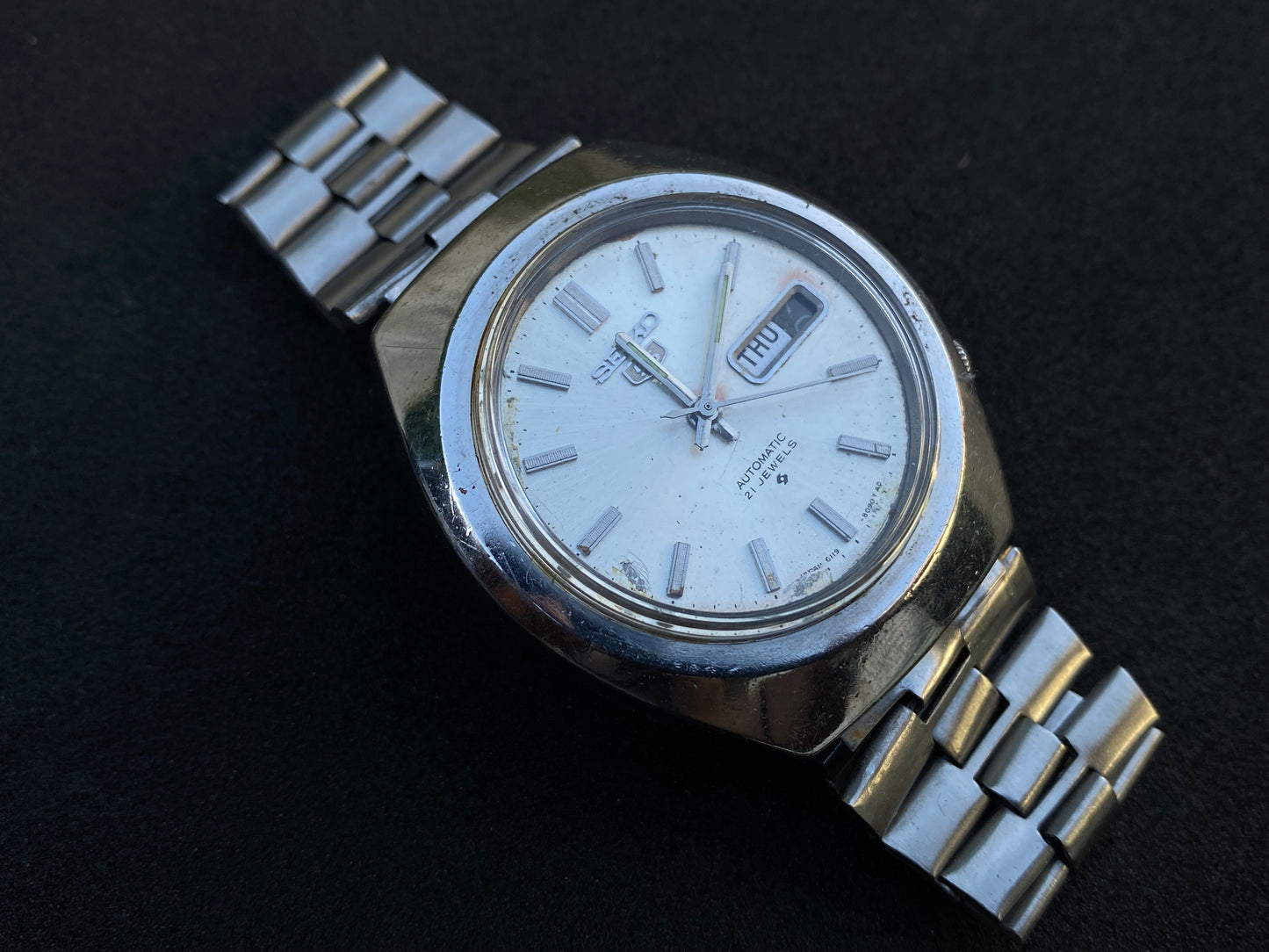Seiko Automatic Metal Bracelet - silver dial