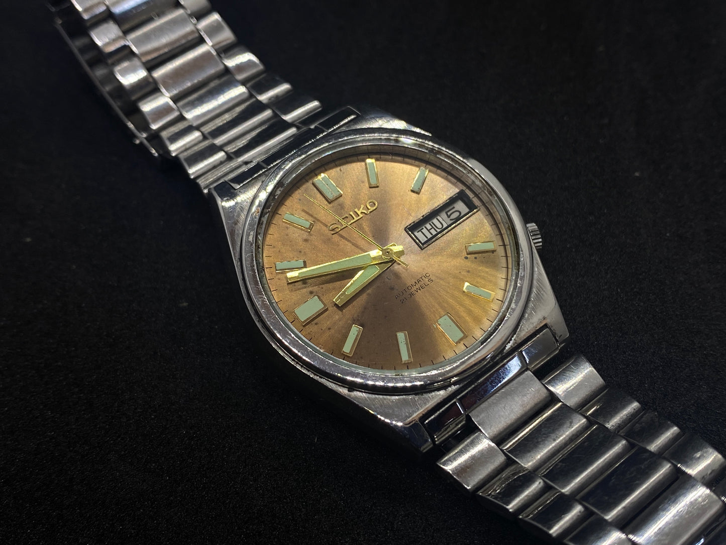 Seiko Mechanical Automatic - Gold Sunburst Dial