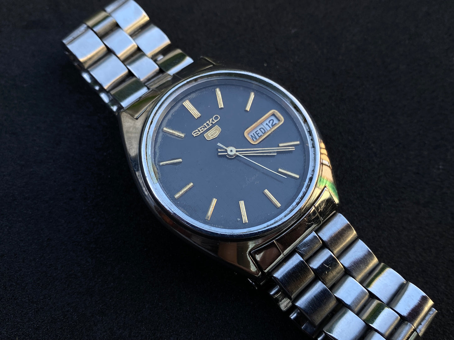Seiko Automatic Metal Bracelet - Black Dial