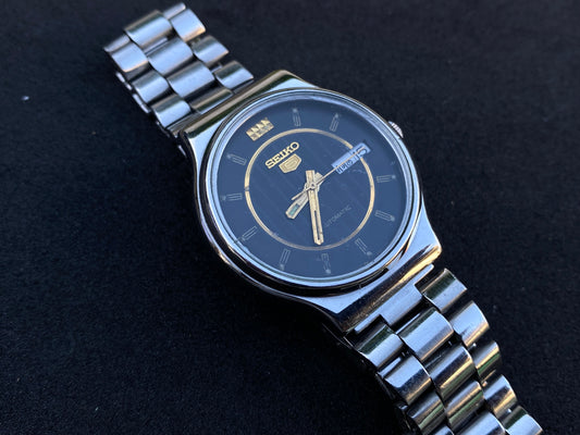 Seiko Automatic Metal Bracelet - Black Dial