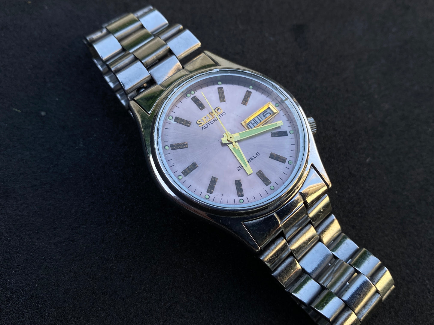 Seiko Automatic Metal Bracelet - Silver Patina dial