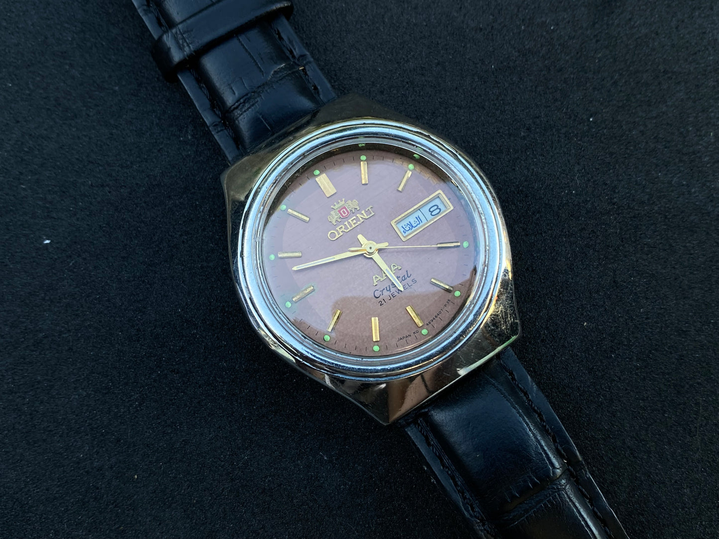 Orient Crystal Automatic Watch - Brown Dial
