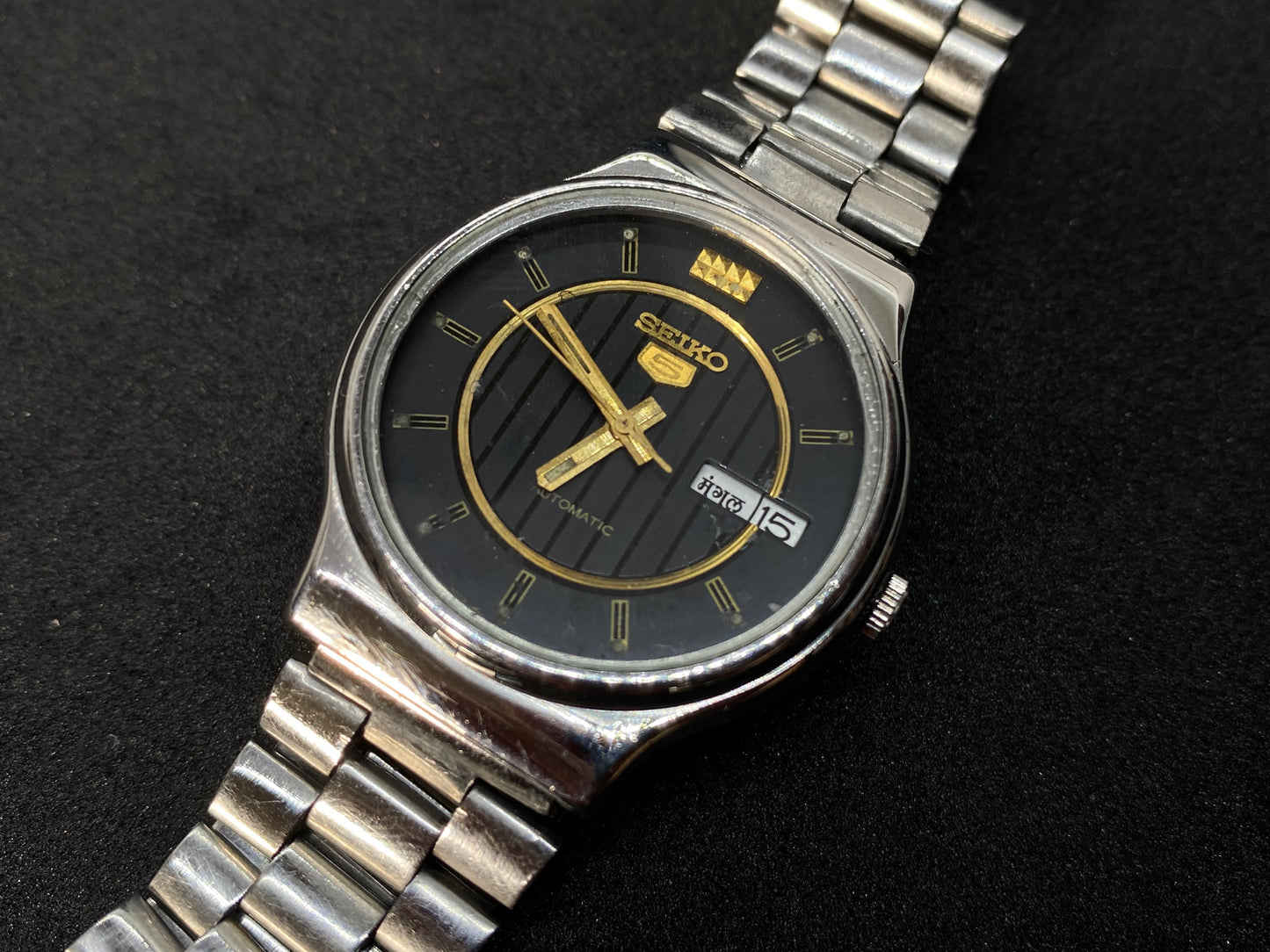 Seiko Automatic Metal Bracelet - Black Dial