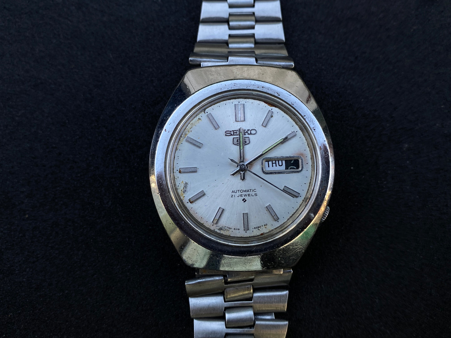Seiko Automatic Metal Bracelet - silver dial