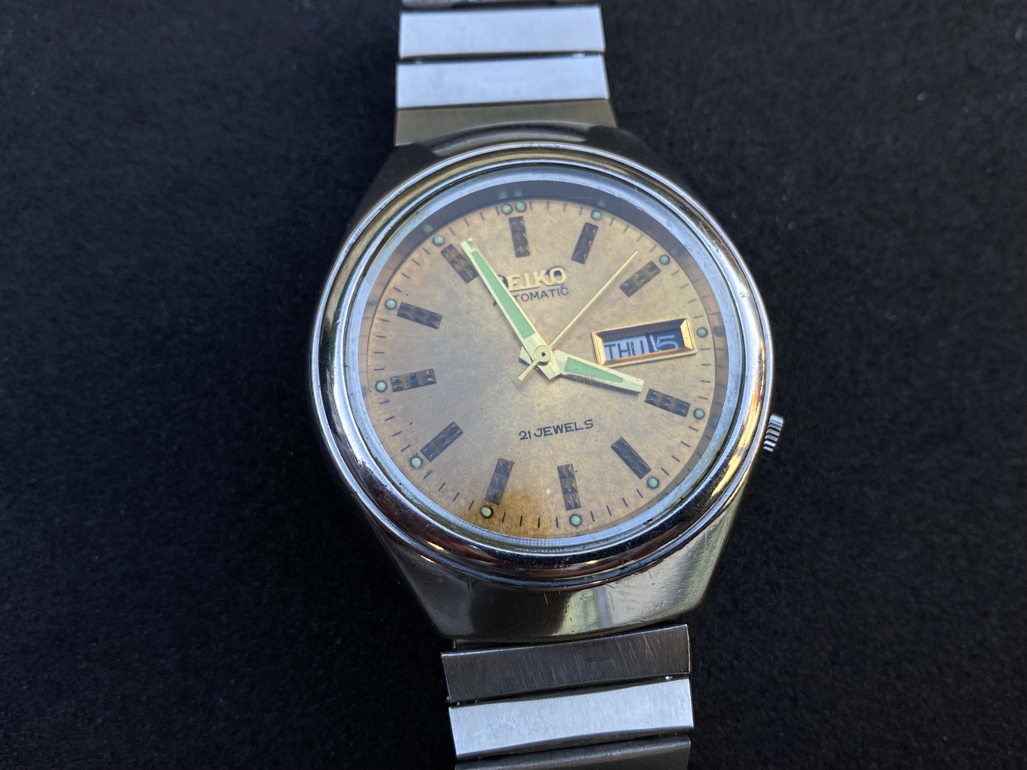 Seiko Automatic Metal Bracelet - Gold Dial