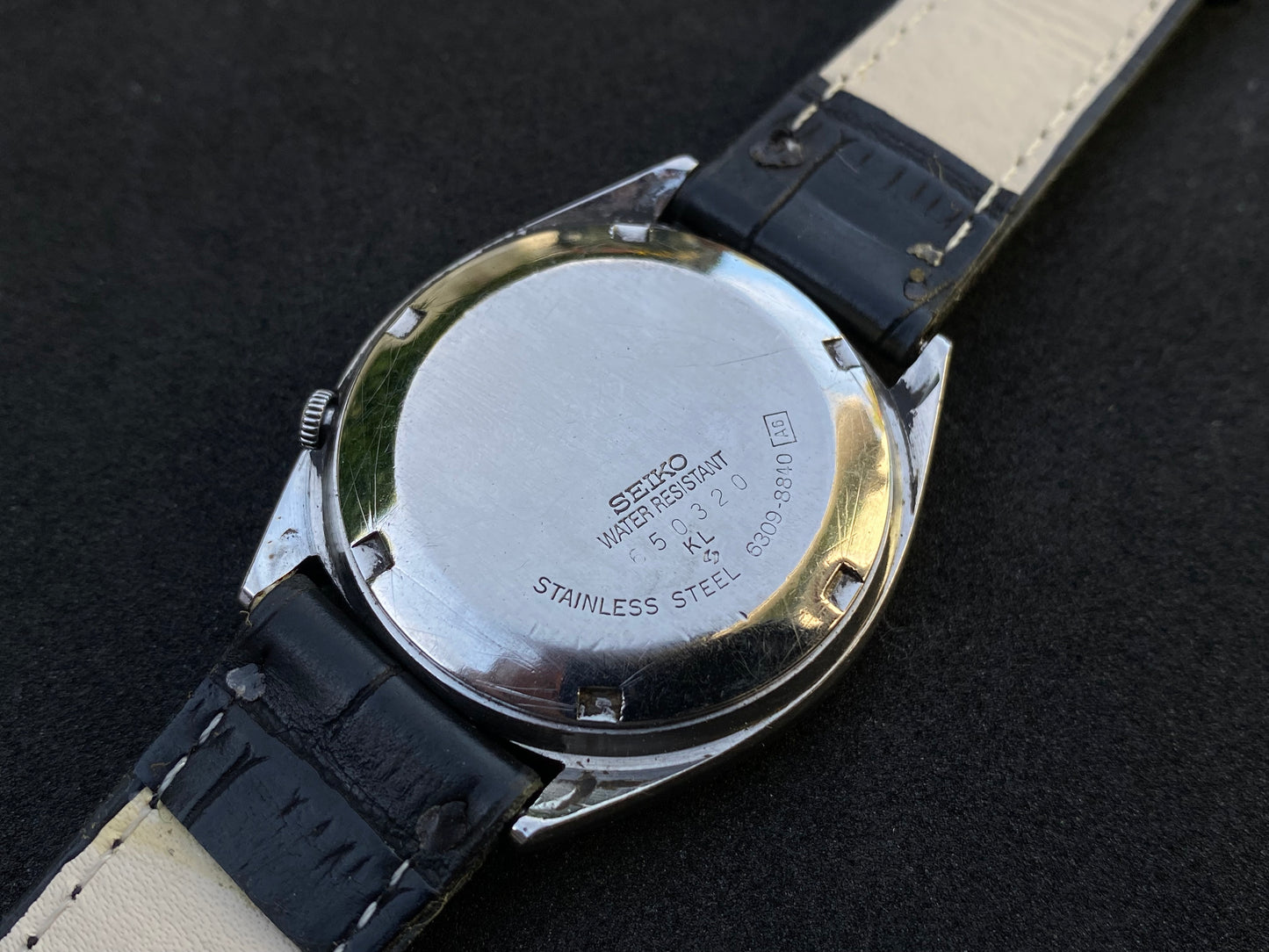 Seiko Automatic Leather Strap - Beige Dial