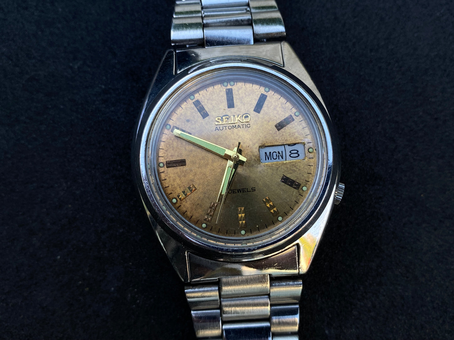Seiko Automatic Metal Bracelet - Gold Vintage Dial