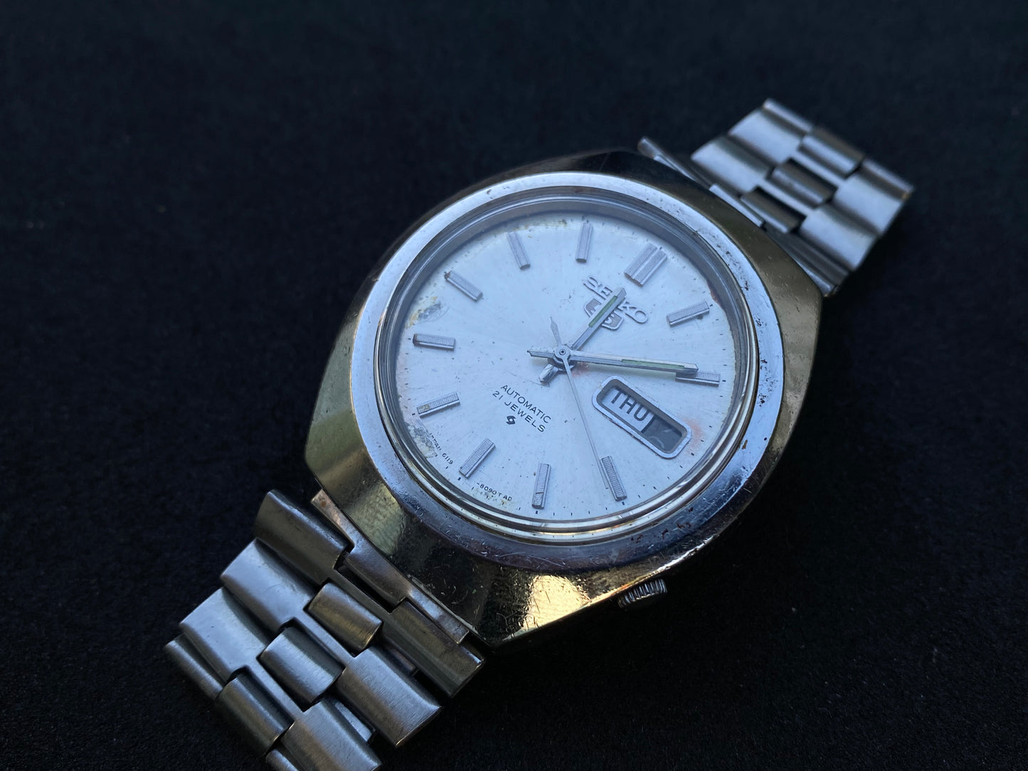 Seiko Automatic Metal Bracelet - silver dial