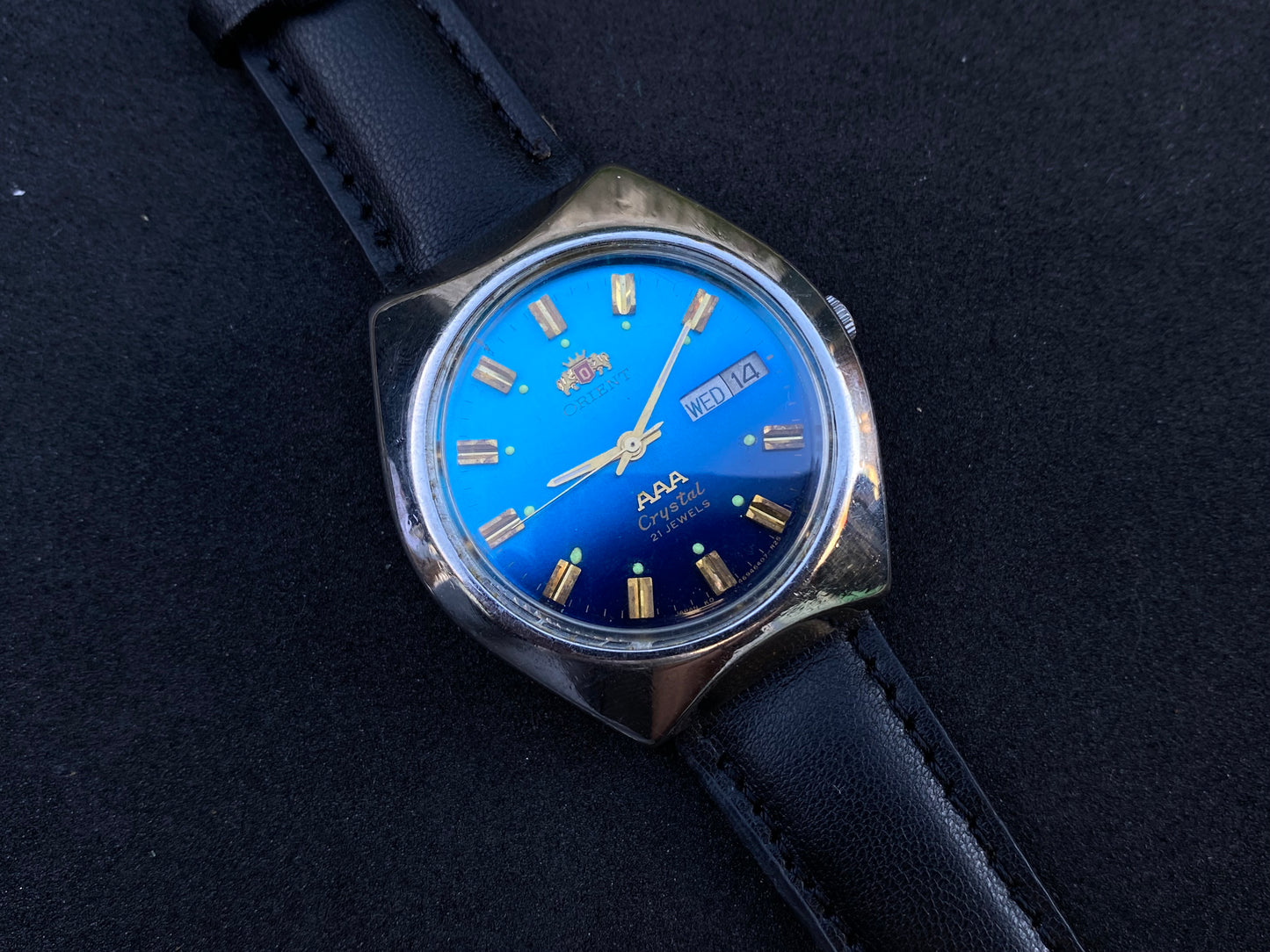 Orient Crystal Automatic Watch - Blue Gradient Dial