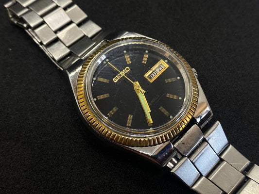 Seiko Mechanical Automatic - Black Dial Unique Bezel