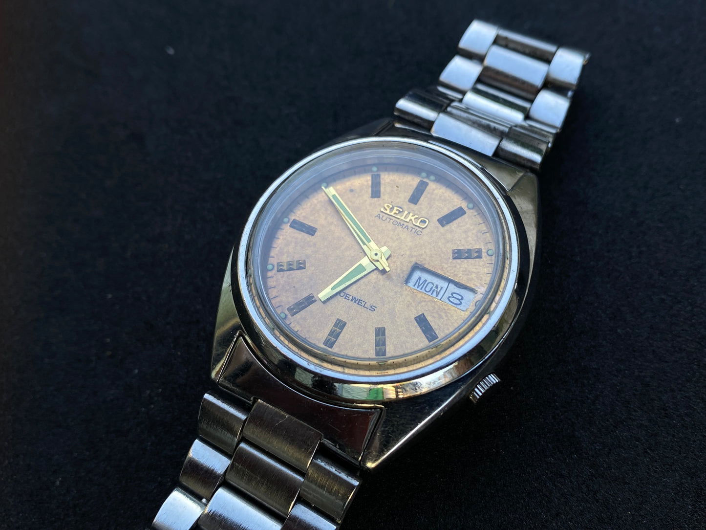 Seiko Automatic Metal Bracelet - Gold Vintage Dial