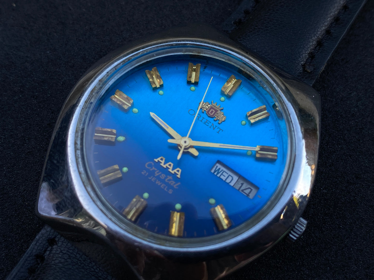 Orient Crystal Automatic Watch - Blue Gradient Dial