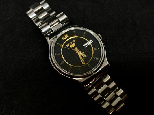 Seiko Automatic Metal Bracelet -  Black Dial